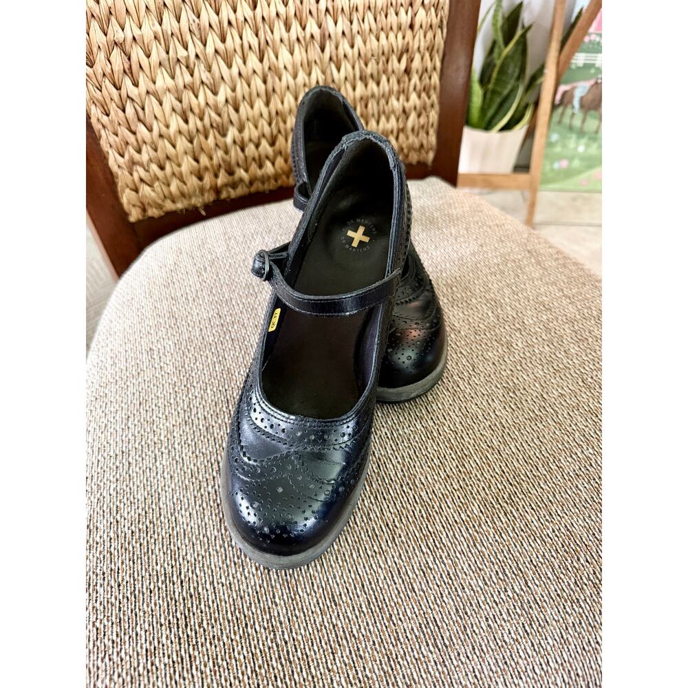 Vintage Dr. Martens Orla Mary Jane Heels Black Leather 90s Grunge EU 37 US 6 - Picture 2 of 7